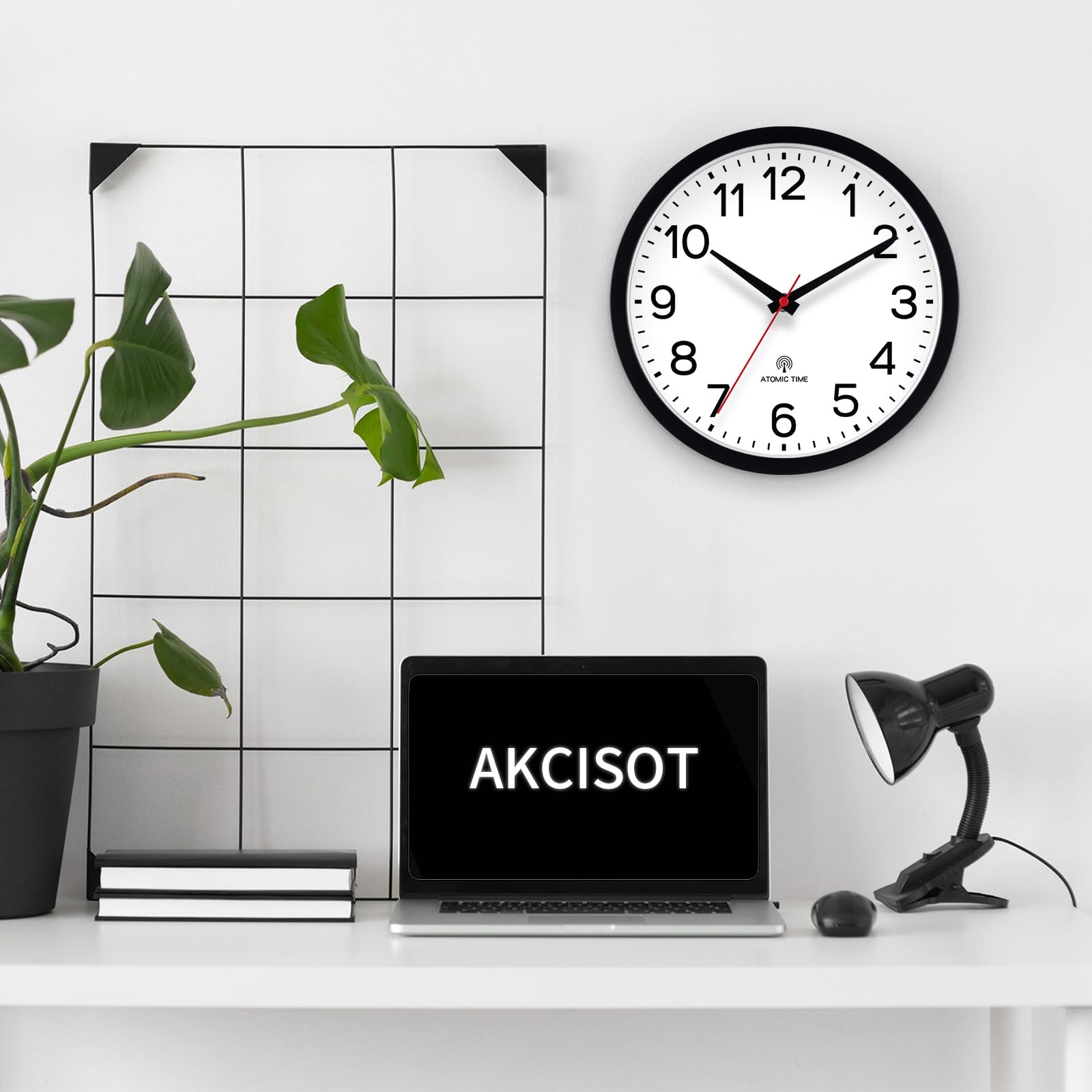 Foto 7 pulgar | Reloj De Pared Akcisot Atomic 30 Cm Analógico Para Cocina Interior - Venta Internacional.