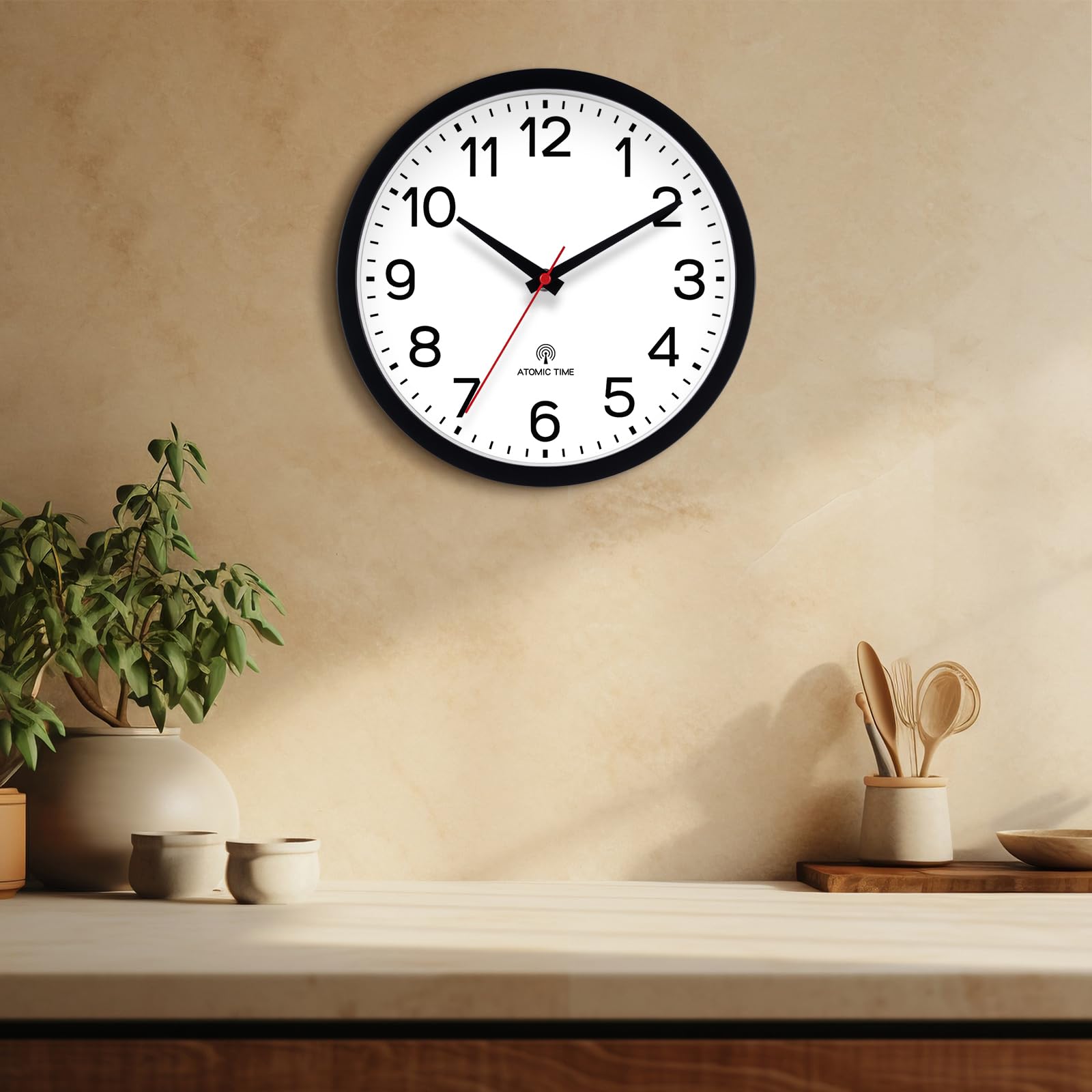 Foto 8 pulgar | Reloj De Pared Akcisot Atomic 30 Cm Analógico Para Cocina Interior - Venta Internacional.