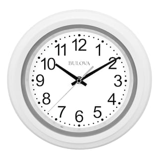 Foto 1 | Reloj De Pared Bulova C4865 Con Visión Nocturna Y Esfera Iluminada De 10 Cm Color Blanco - Venta Internacional.