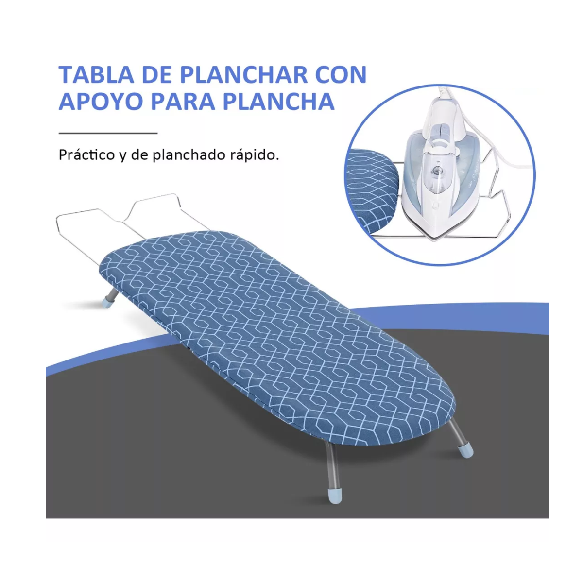 Foto 4 pulgar | Tabla de Planchar Plegable Belug con Soporte