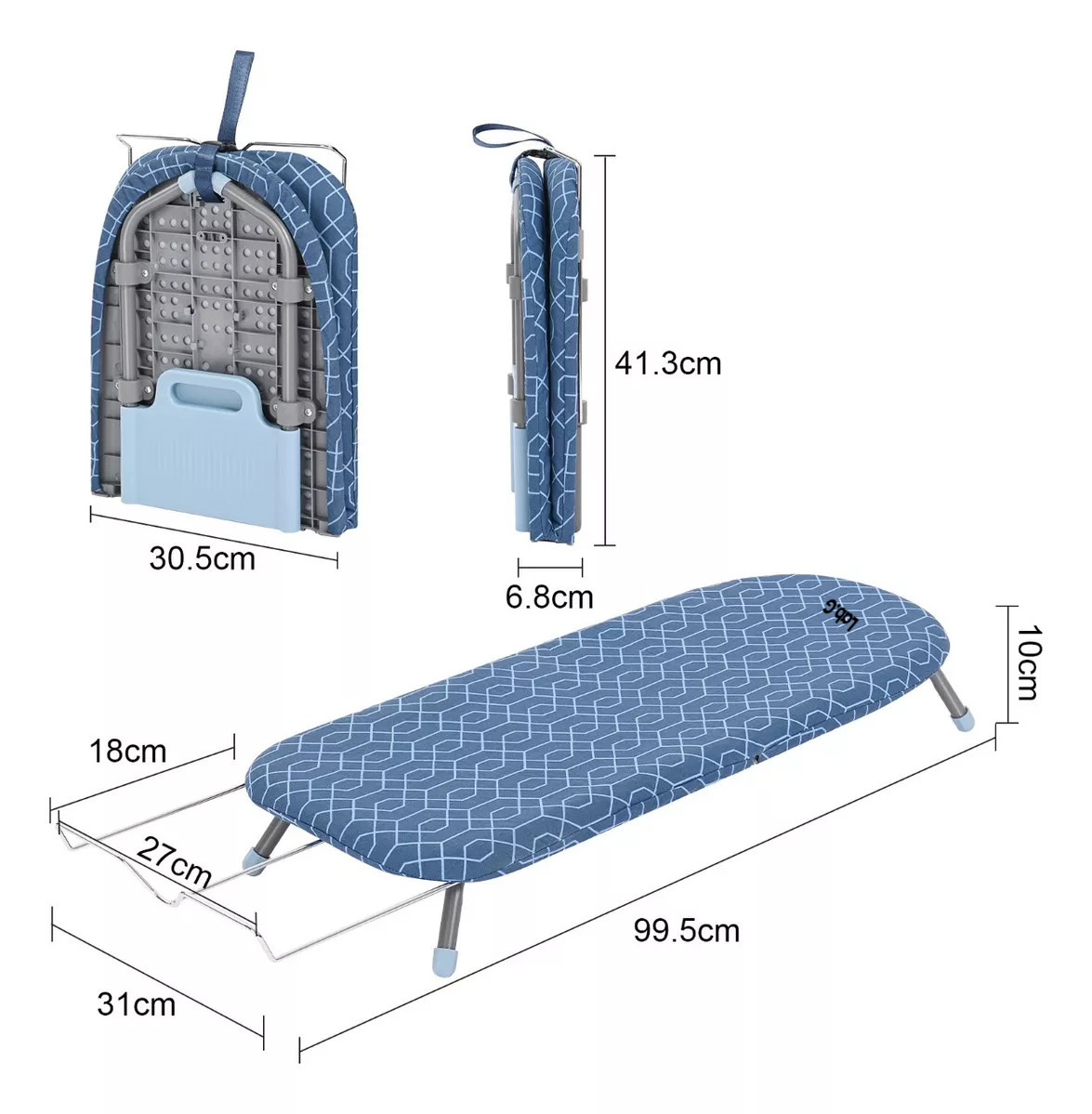 Foto 5 | Tabla de Planchar Plegable de Sobremesa Lab.G Azul