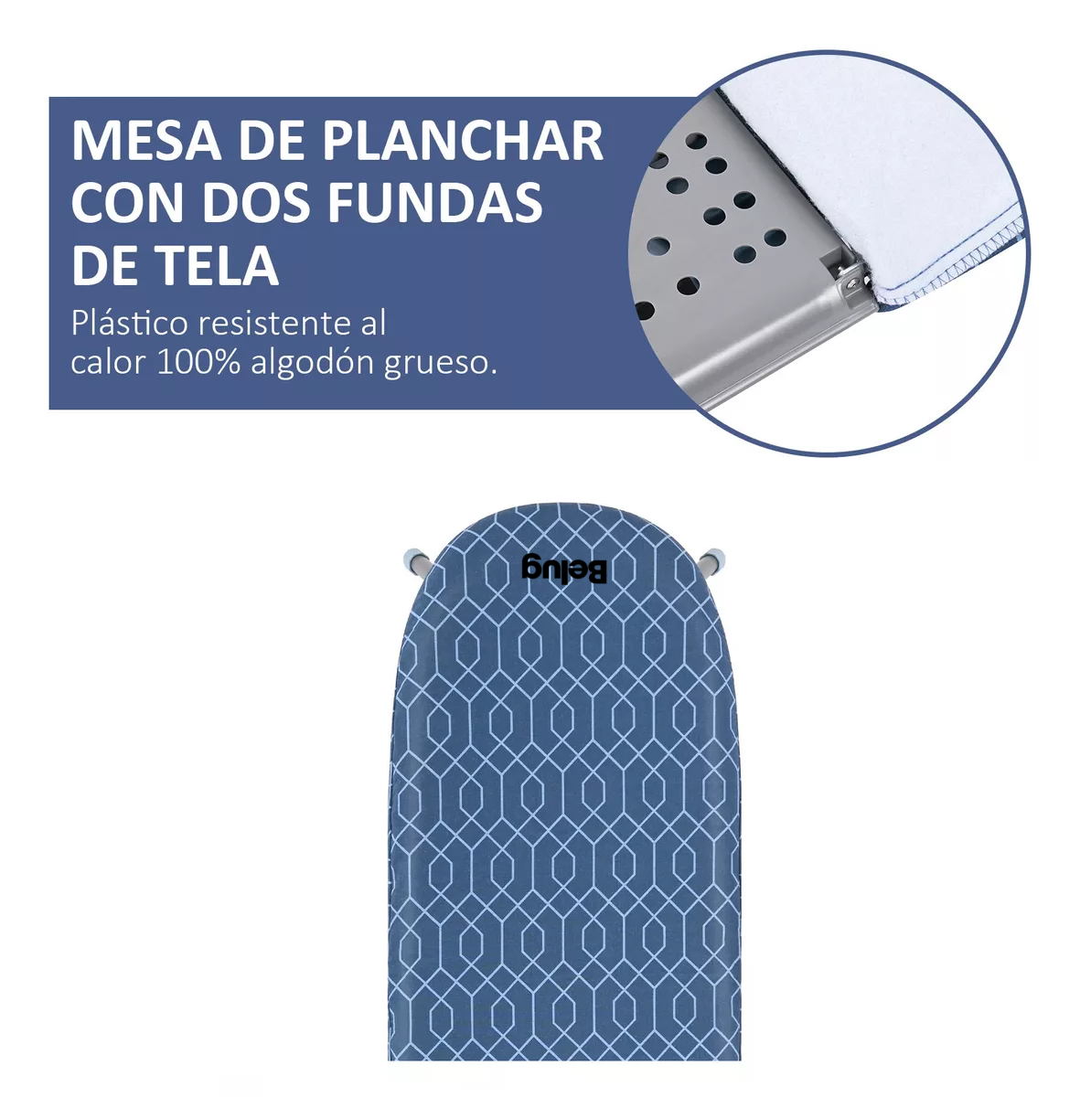 Foto 3 pulgar | Tabla de Planchar Plegable de Sobremesa Belug Azul