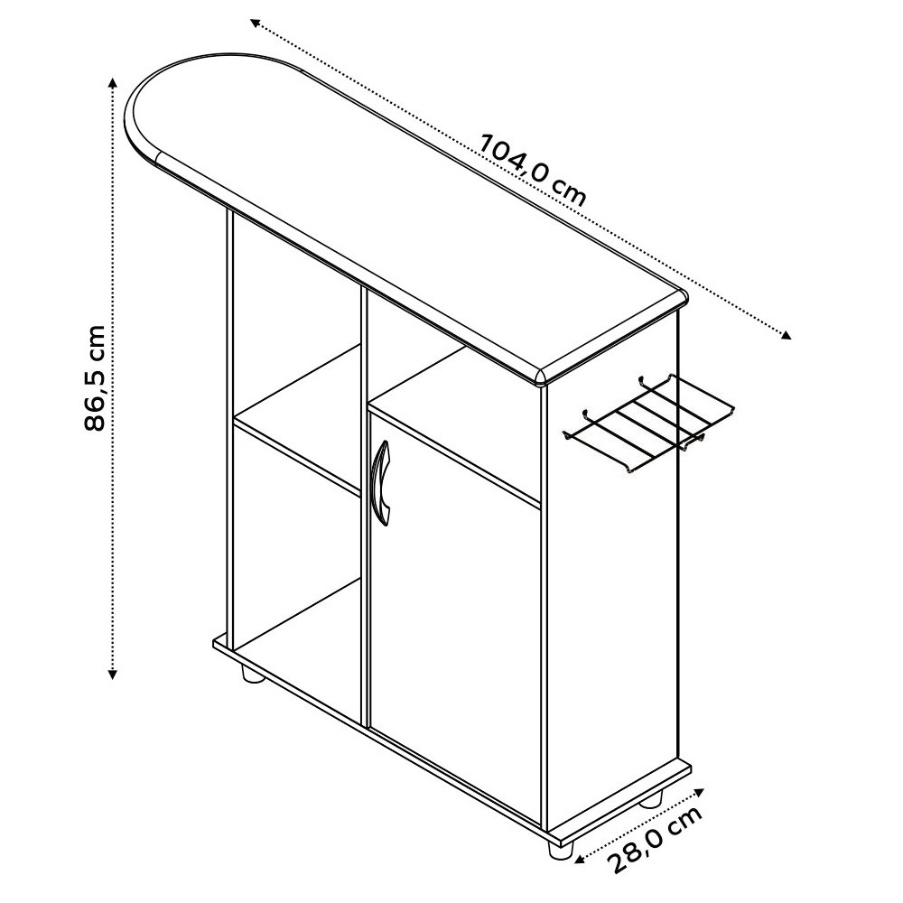 Foto 7 | Mueble para Planchar Skal Living con Puerta