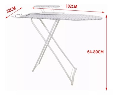 Foto 6 | Tabla Burro De Planchar Ajustable Lab.g Con Portaplanchas Pequeño Blanco