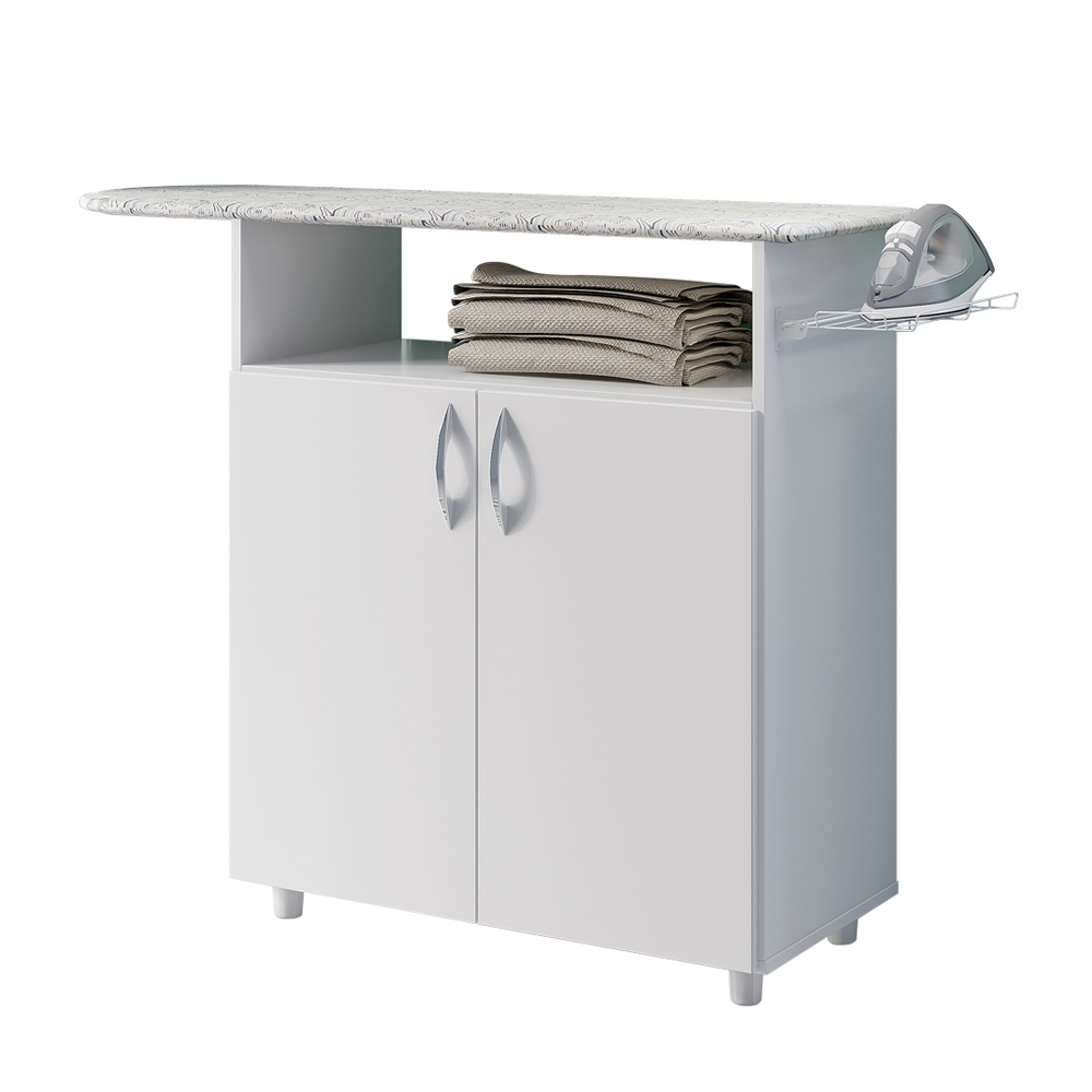 Foto 2 pulgar | Mueble para Planchar DARADY Criativa con 2 Puertas Blanco