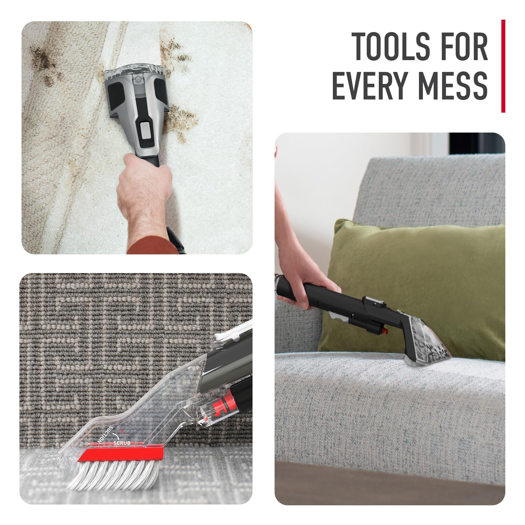 Foto 7 pulgar | Limpiador De Manchas Y Tapicería Hoover Cleanslate Xl + Tools - Venta Internacional.
