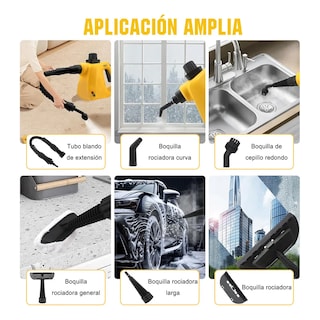 Foto 3 | Limpiador Pistola A Vapor Portátil De Alta Temperatura Desinfectante Para Hogar Eo Safe Imports Esi-19167 Amarillo