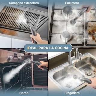 Foto 4 | Limpiador De Vapor Pistola Para Cocina Baño Suelo Y Coche Eo Safe Imports Esi-20358 Gris
