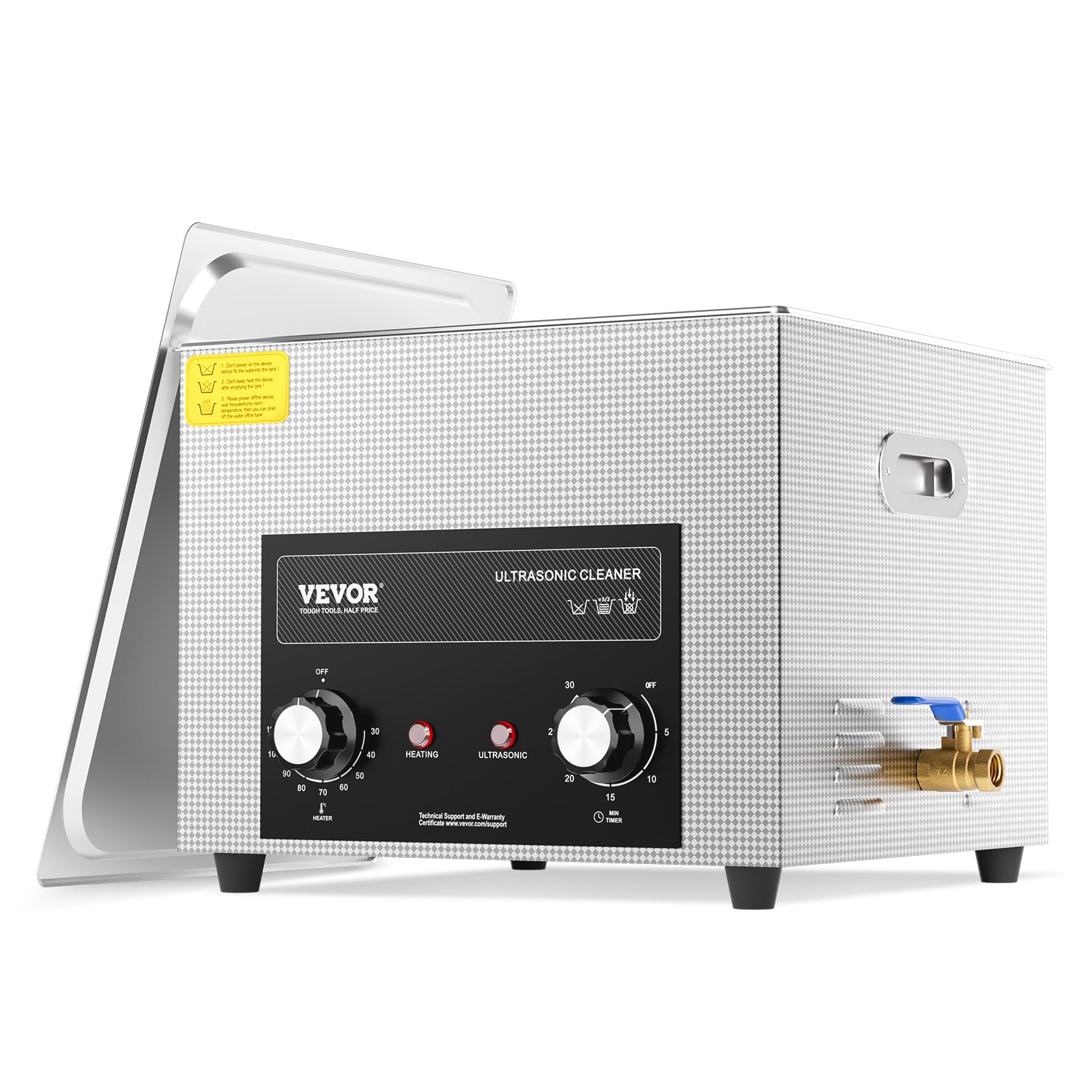 Foto 2 pulgar | Limpiador Sónico Vevor De 15 Litros Con Calentador, Temporizador Y Cesta De 360 W - Venta Internacional.