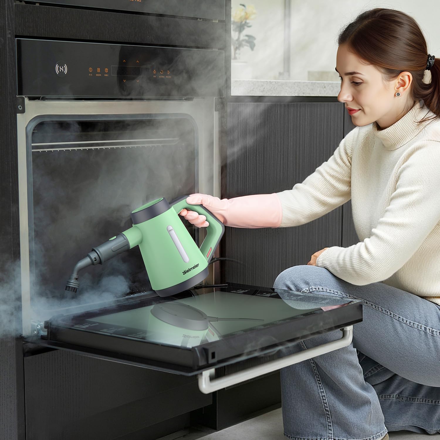 Foto 5 | Limpiador A Vapor Bielmeier Phueut Portátil 239 ℉ 8 Accesorios - Venta Internacional.