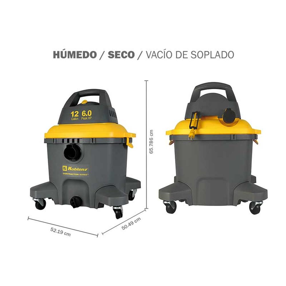 Foto 5 pulgar | Aspiradora Koblenz Trabajo Rudo Seco Mojado Wd-12 C4 12 Gal