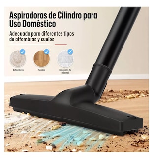 Foto 3 | Aspiradora Potente De Cilindro Para Casa 17 Kpa Negro/rojo