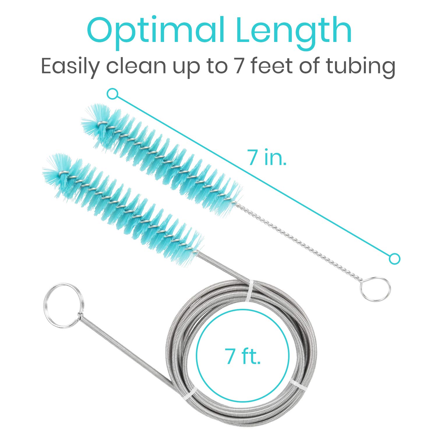 Foto 7 pulgar | Cepillo De Limpieza De Tubos Cpap Vive Stainless Steel Cleaner - Venta Internacional.