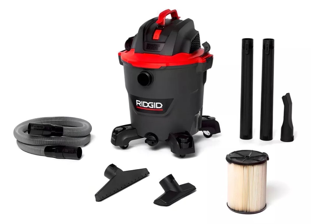 Aspiradora Seco/mojado Ridgid Nxt Rt1200mo De 12 Galones Color Negro/rojo