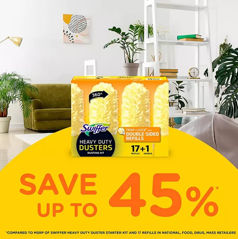 Foto 4 pulgar | Kit De Inicio Duster Swiffer Heavy Duty Con 17 Recambios Y Asa - Venta Internacional.