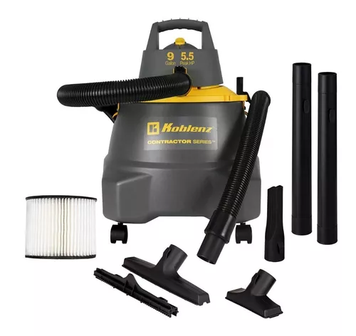 Aspiradora 5.5hp 9gal Seco /Mojado Trabajo Koblenz 00-5764-6 - Amarillo
