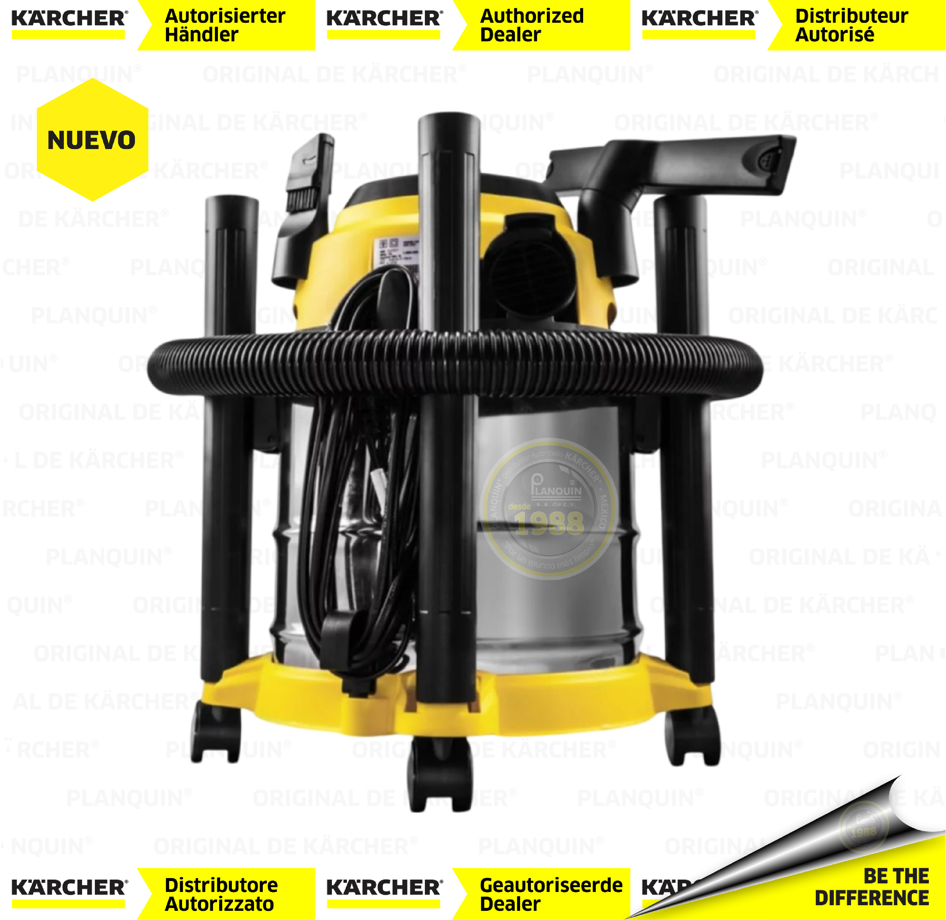 Foto 4 | Aspiradora Wdl 1s Original Karcher  Seco- Húmedo 12 L