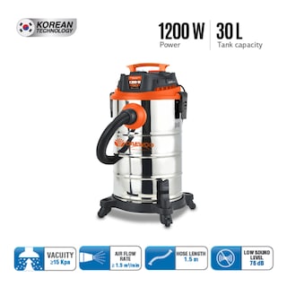 Foto 2 | Aspiradora Daewoo Davc90-30l Polvo Y Agua 1200w Potencia Industrial
