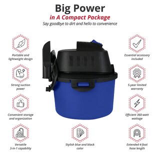 Foto 3 | Aspirador Koblenz Wd-2.5 L Portátil 2,5 Hp - Venta Internacional