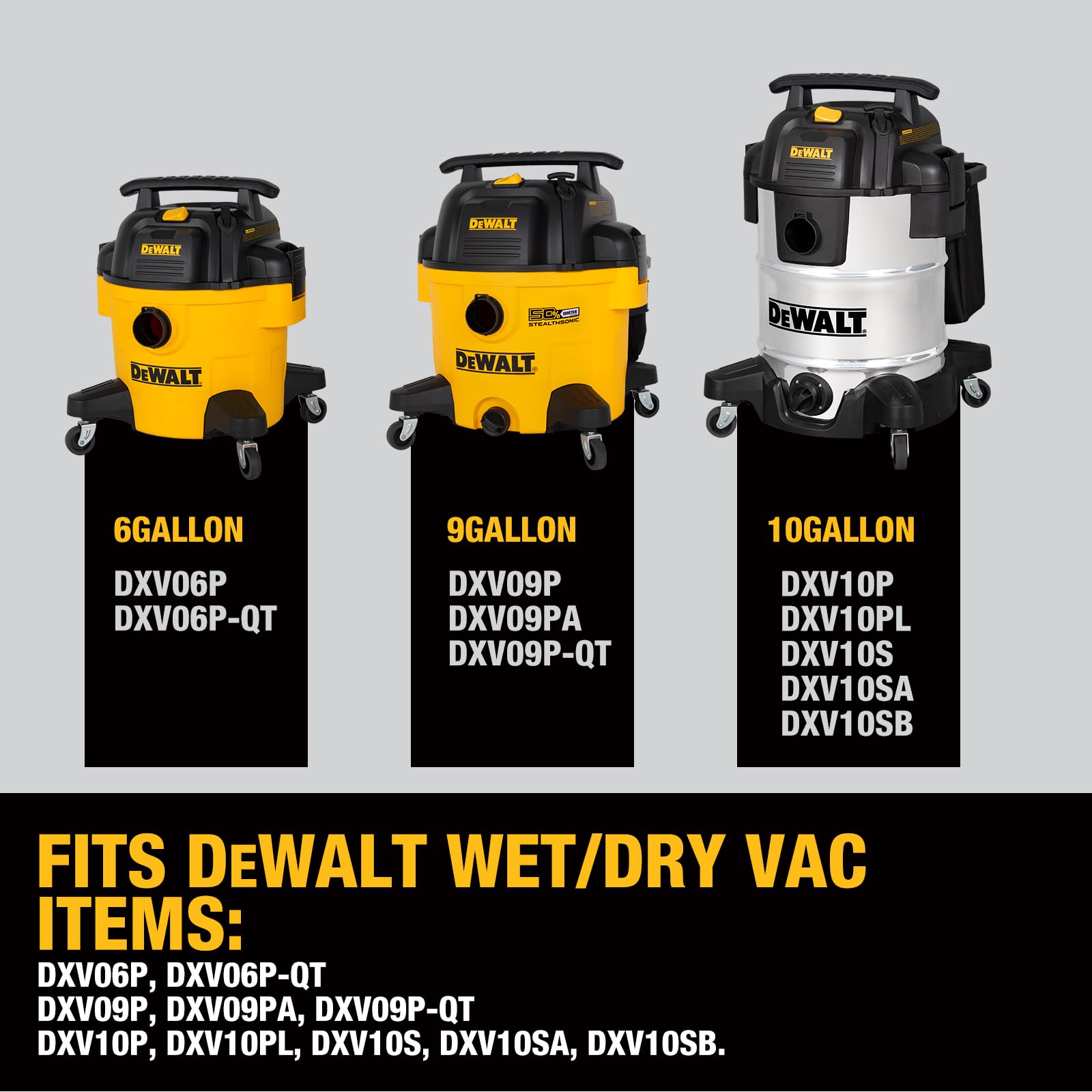 Foto 4 pulgar | Bolsas De Filtro De Polvo Desechables Dewalt Dxva19-4101 De 6 A 10 Galones - Venta Internacional.