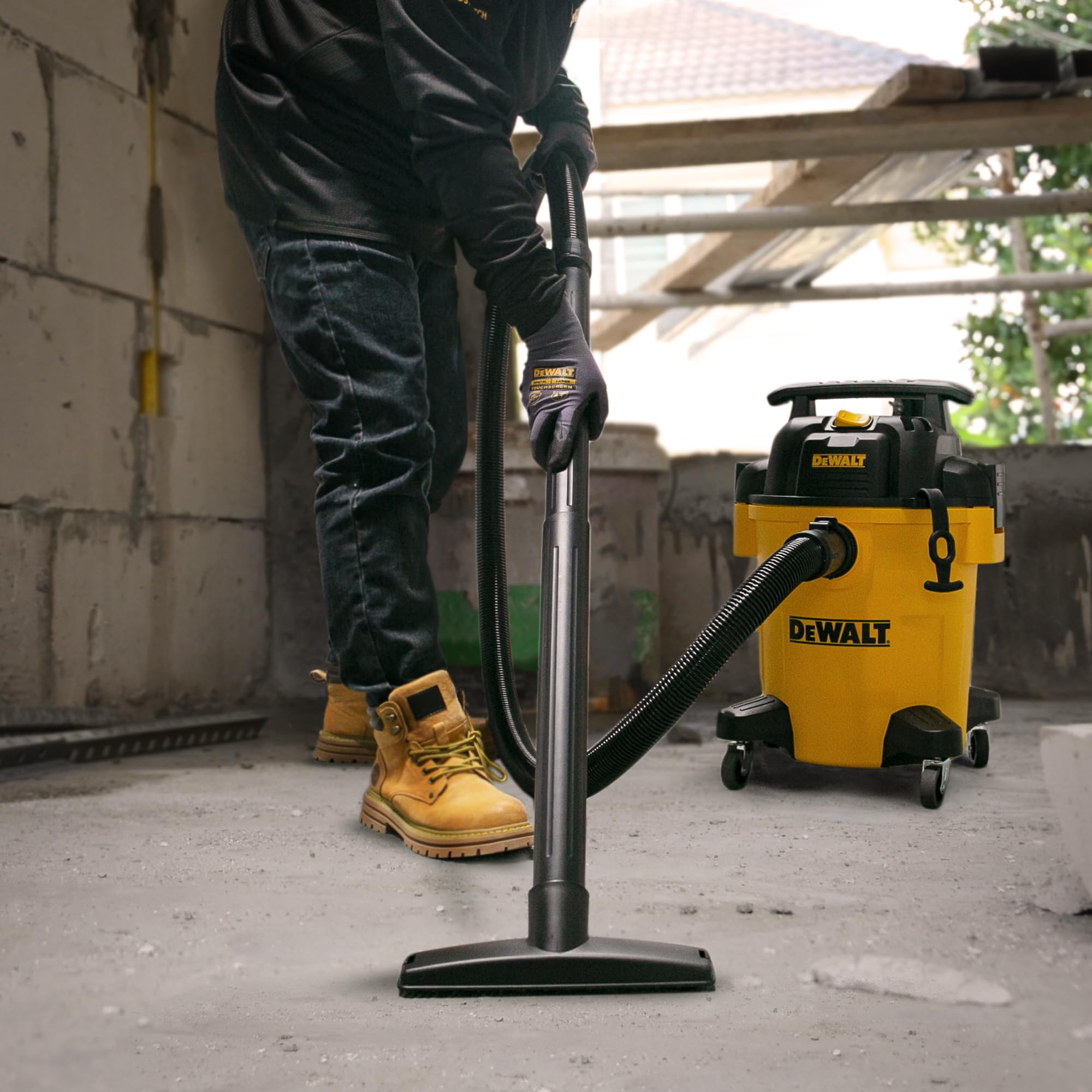 Foto 5 pulgar | Aspiradora Shop Dewalt Dxv06pl 23l 4hp Para Construcción Amarilla - Venta Internacional.