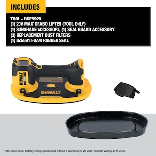 Foto 3 | Elevador De Succión Dewalt Grabo Dce592b 20v Max Inalámbrico 120 Kg - Venta Internacional.