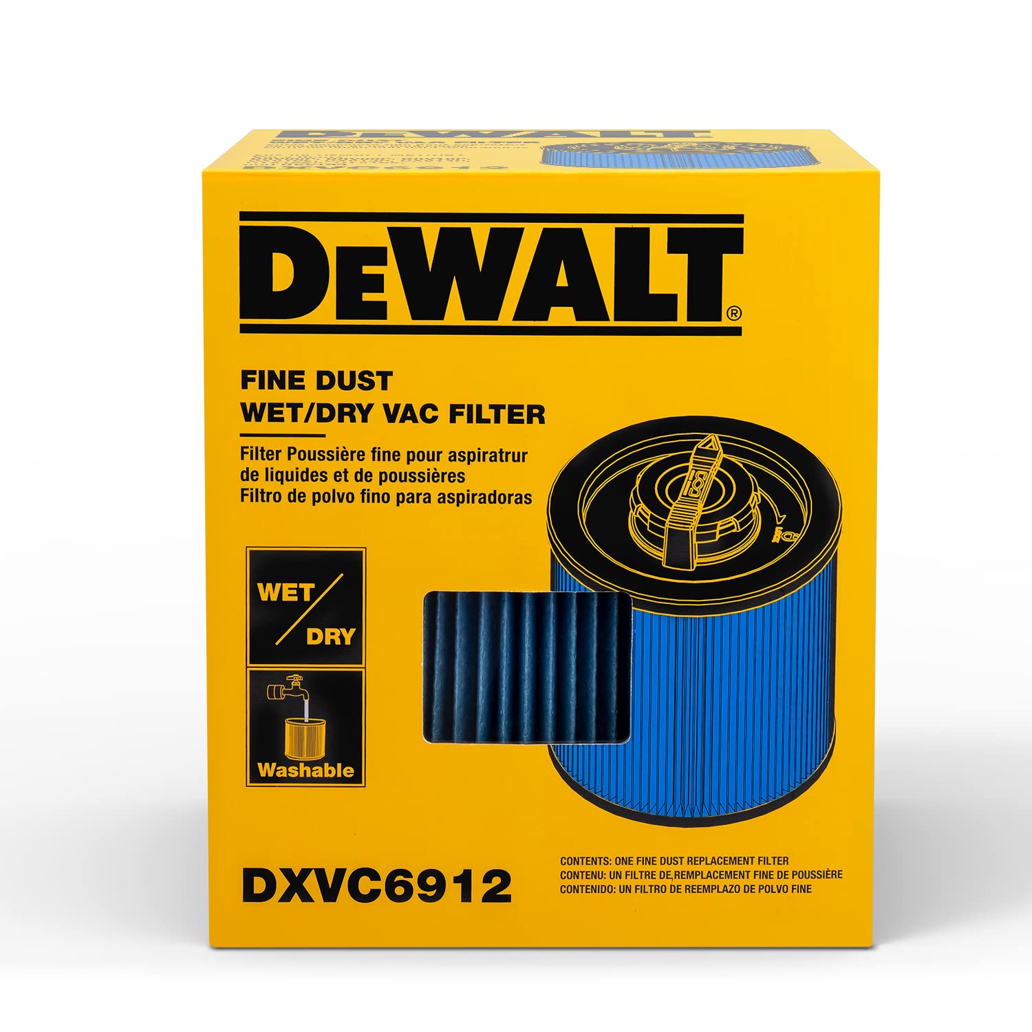 Foto 8 pulgar | Filtro De Cartucho Dewalt Dxvc6912 Hepa De Alta Eficiencia - Venta Internacional.