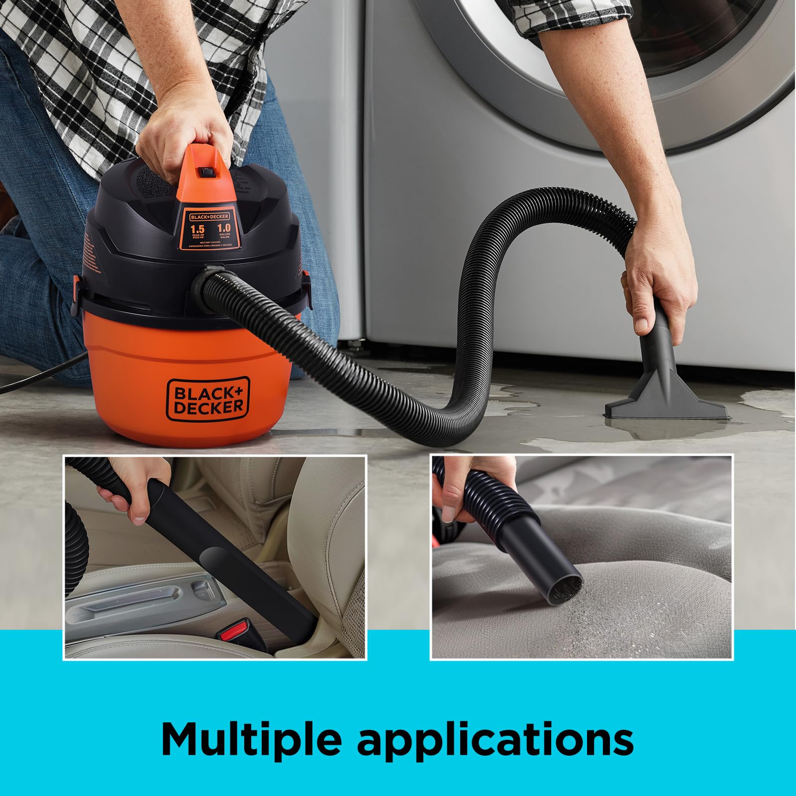 Foto 4 pulgar | Aspiradora De Taller Black+decker Bdxv18101p-1h 1,5 Hp 4 L Para Uso Húmedo Y Seco - Venta Internacional.