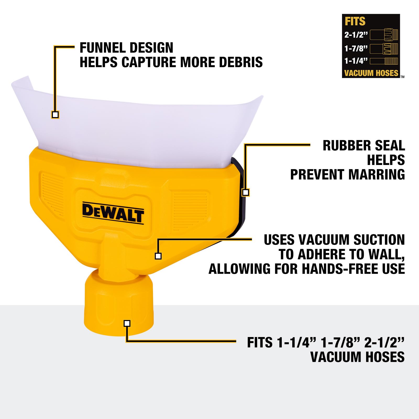 Foto 3 pulgar | Colector De Polvo Dewalt Dxva00-1500 Para Aspiradora Húmeda Y Seca, 1 Paquete - Venta Internacional.