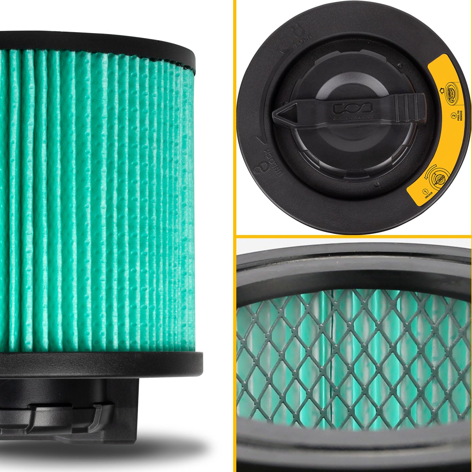 Foto 3 pulgar | Filtro De Cartucho Dewalt Hepa Para Aspiradora Húmeda Y Seca De 15 Litros - Venta Internacional.