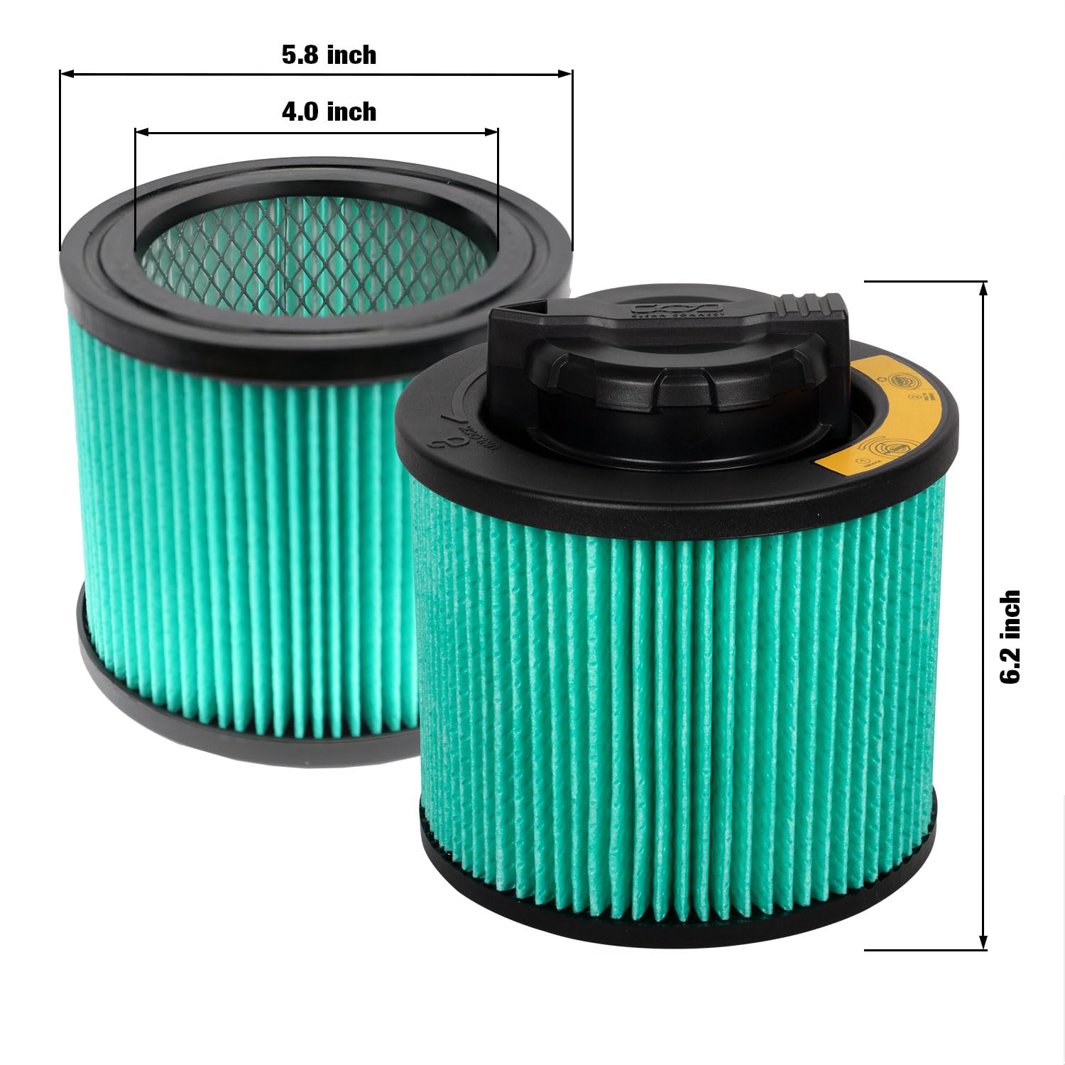 Foto 5 pulgar | Filtro De Cartucho Dewalt Hepa Para Aspiradora Húmeda Y Seca De 15 Litros - Venta Internacional.