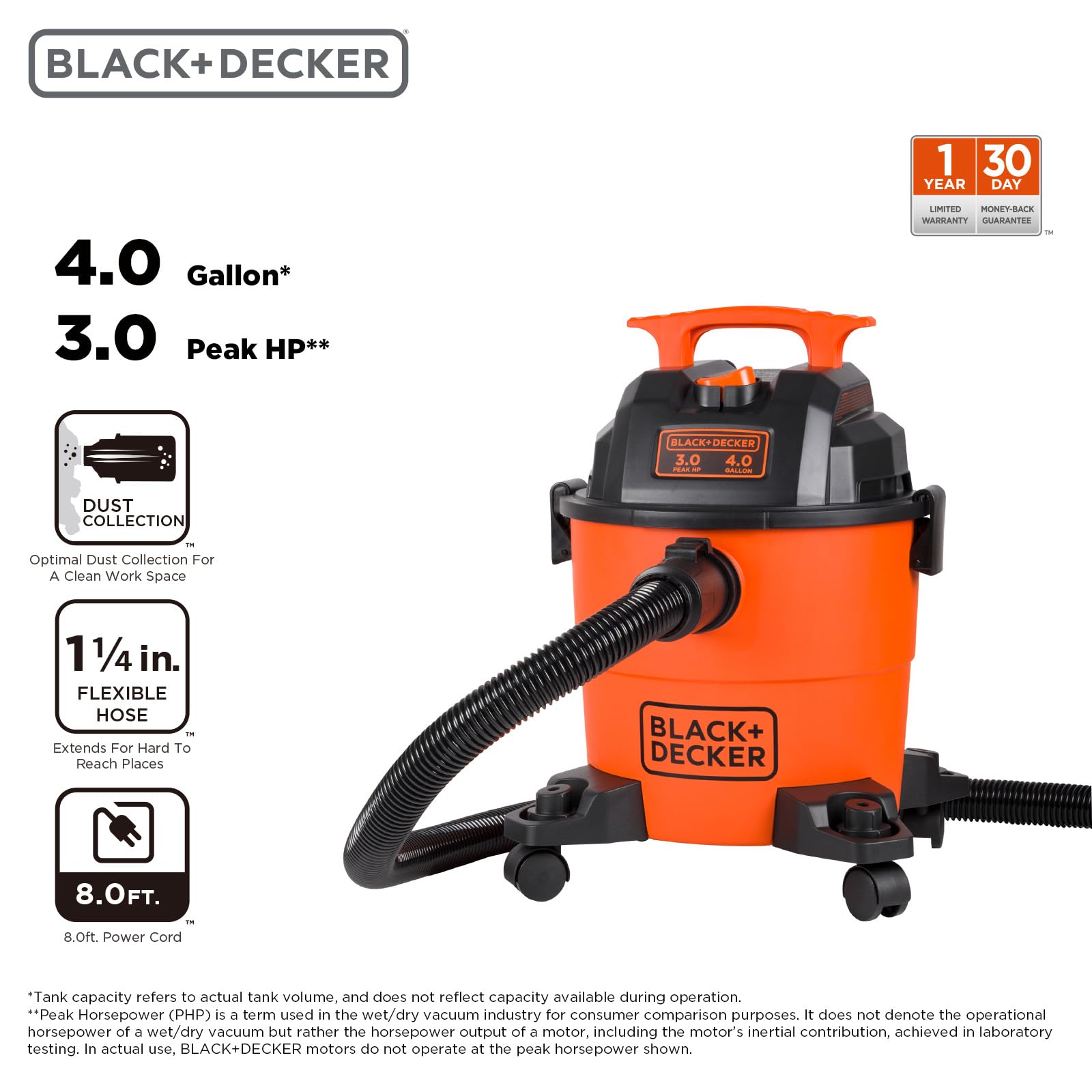 Foto 3 pulgar | Aspirador De Taller Black+decker Bdxv18301p-4a, 15 L, Húmedo Y Seco, 3 Hp - Venta Internacional.
