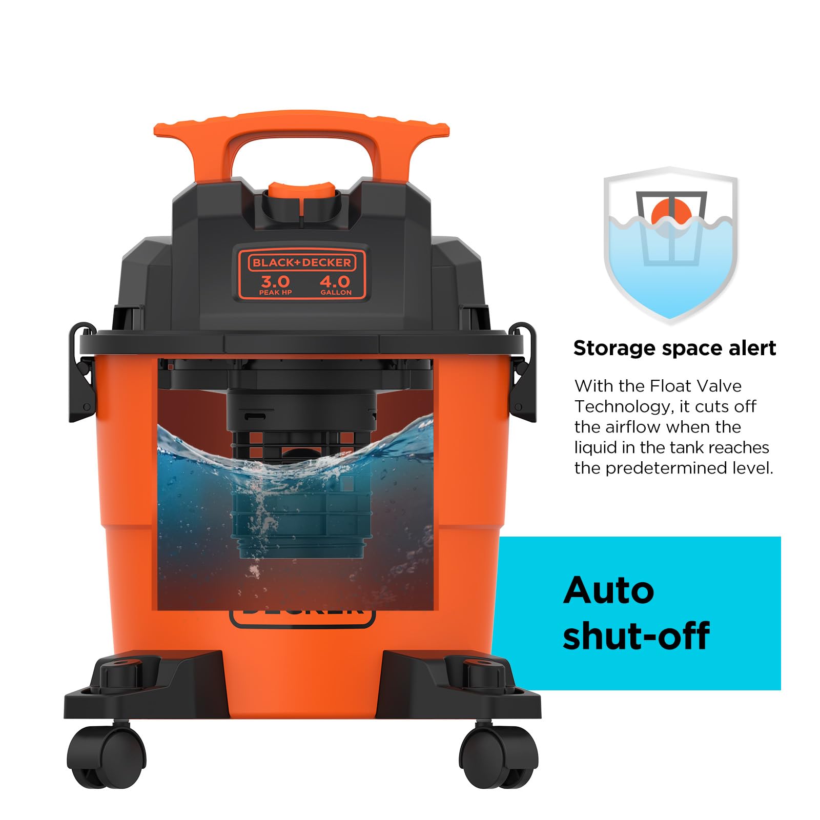 Foto 5 pulgar | Aspirador De Taller Black+decker Bdxv18301p-4a, 15 L, Húmedo Y Seco, 3 Hp - Venta Internacional.