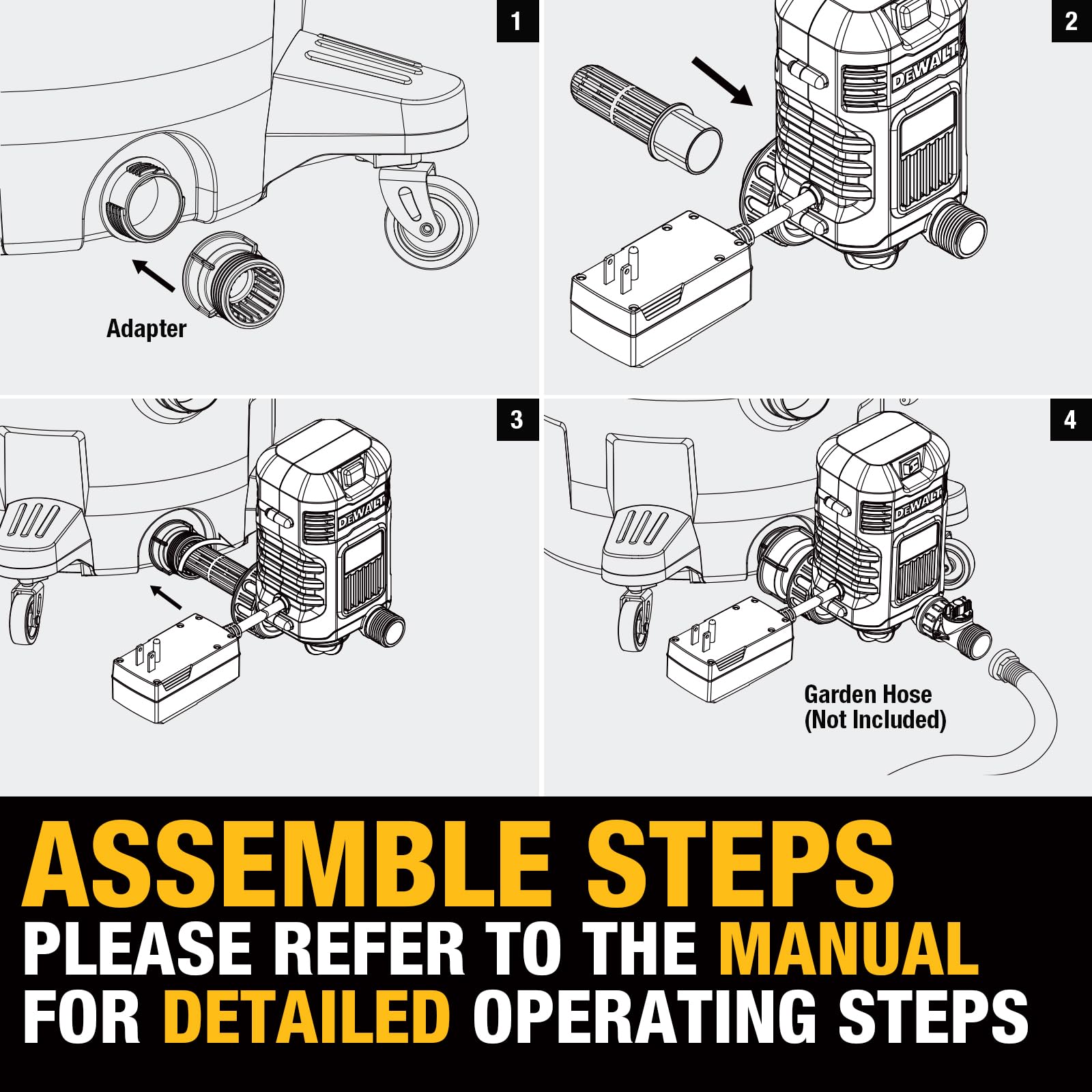 Foto 6 | Bomba Externa Wet Dry Vac Dewalt Dxvpa101 11 Gal/min - Venta Internacional.