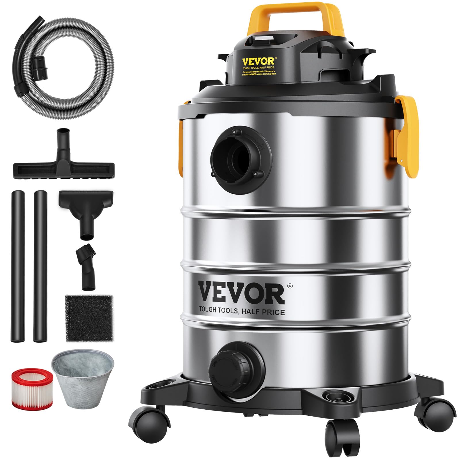 Foto 2 pulgar | Aspiradora De Taller Vevor De Acero Inoxidable, Seco Y Húmedo, 8 Galones, 6 Hp - Venta Internacional.