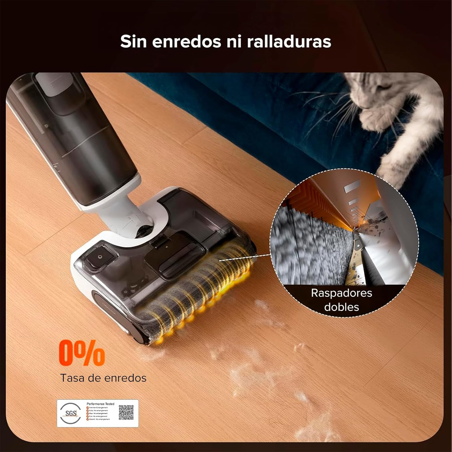 Foto 6 pulgar | Roborock F25 Rt Aspiradora Inalámbrica En Seco Y Húmedo