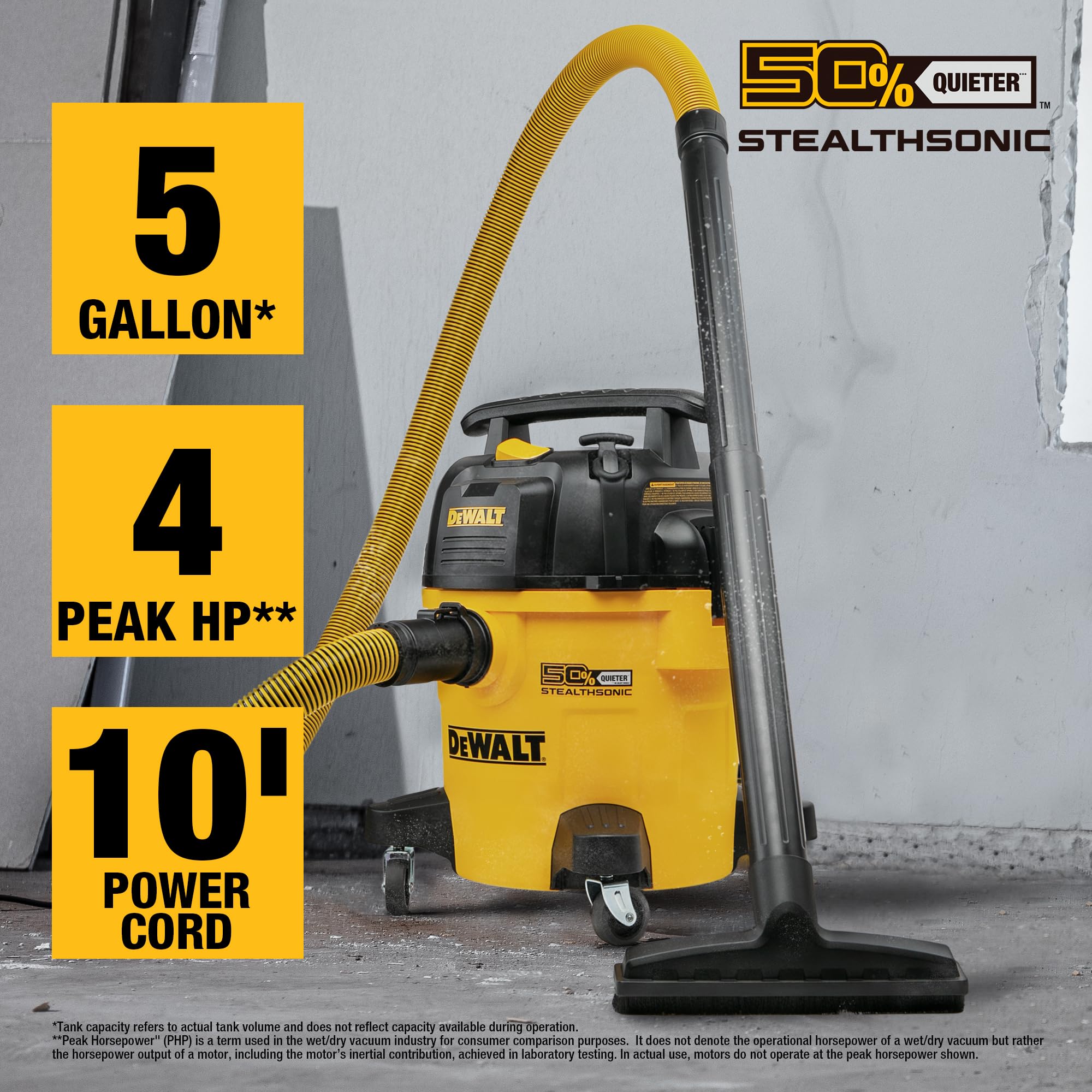 Foto 3 | Aspiradora De Taller Dewalt Dxv05p-qtb 18.9l 4 Hp Stealthsonic - Venta Internacional.