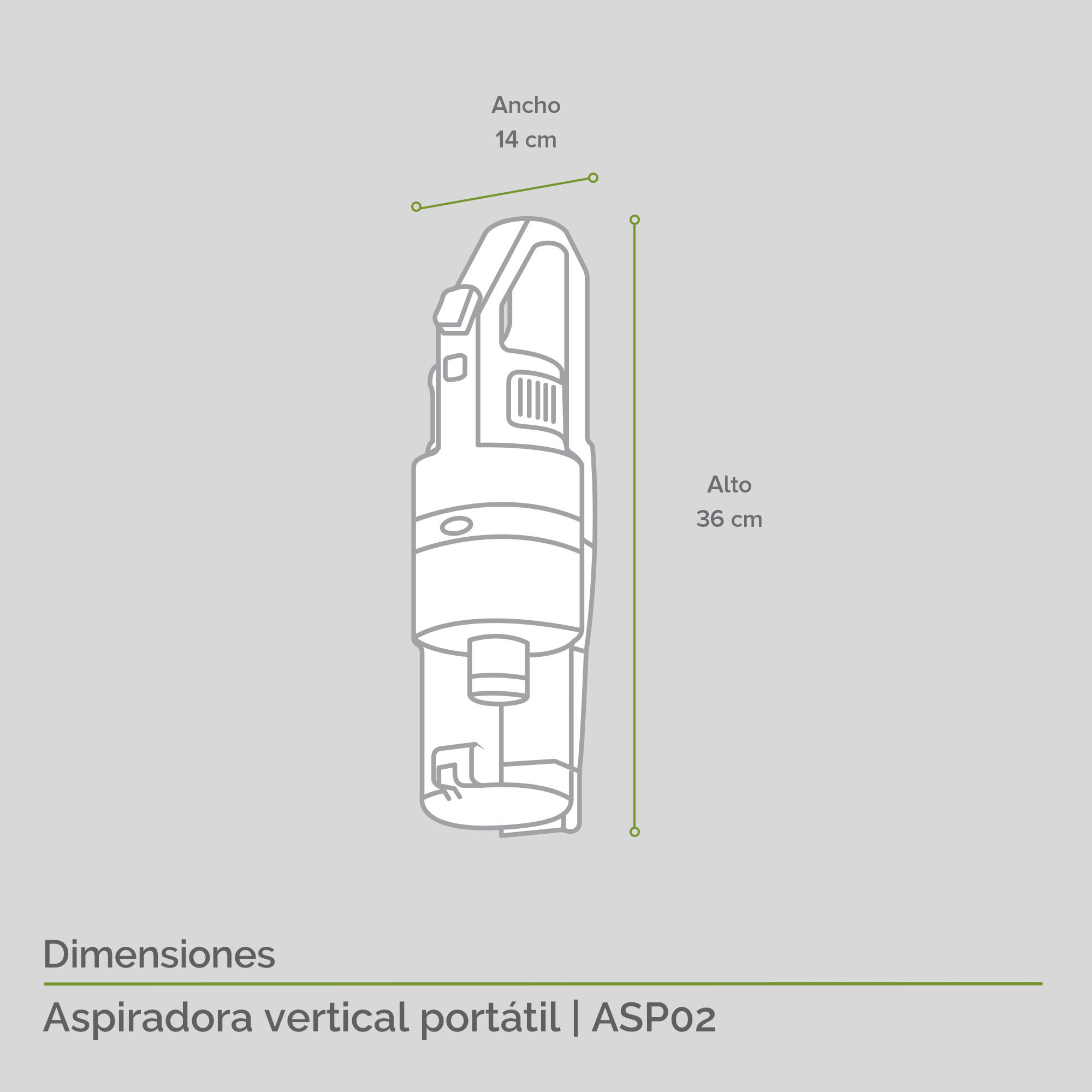 Foto 3 | Aspiradora Inalámbrica Portátil Pro Cyclone Hogar Auto Oficina Avera Asp02-negro