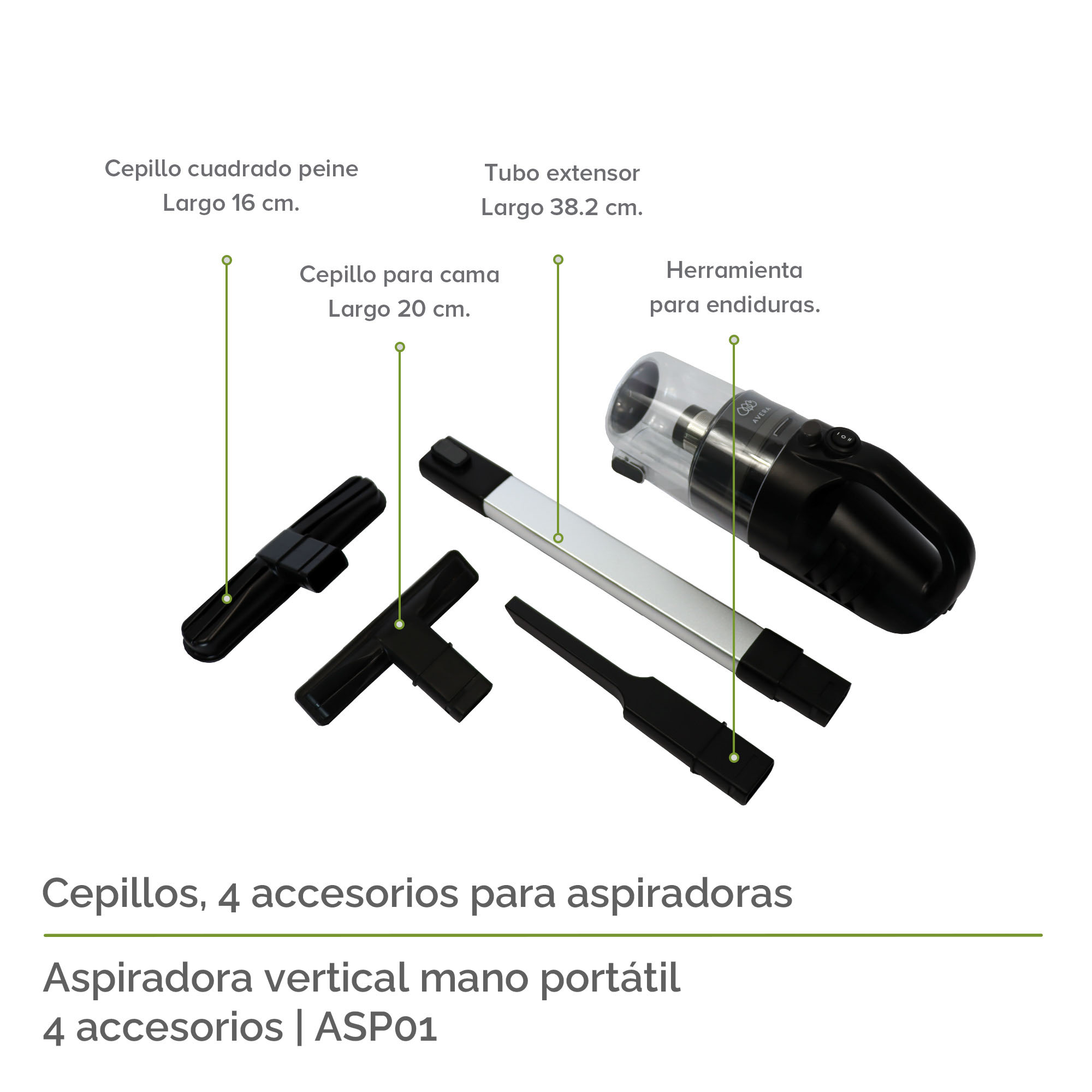 Foto 7 pulgar | Aspiradora de Mano Portátil sin Cable Pro Cyclone Avera Asp01-negro