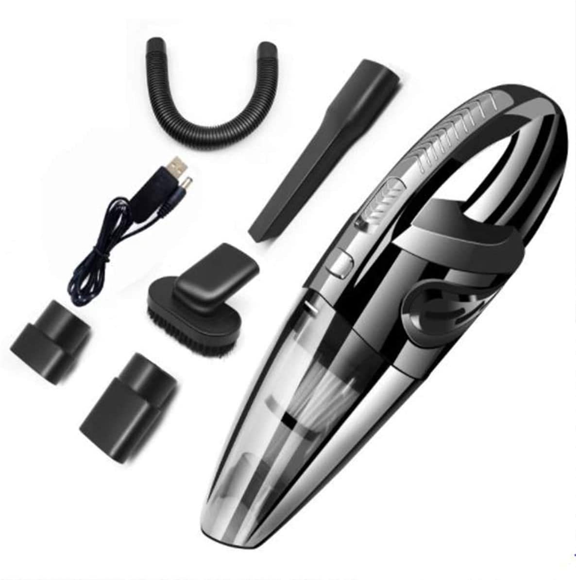 Aspiradora Genérico color Negro Portátil Inalámbrica Recargable Hogar/Coche 120w $585