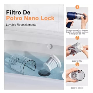 Foto 5 | Aspiradora Para Auto Mini Portátil De Mano Inalámbrica Eo Safe Imports Esi-4635 color Azul