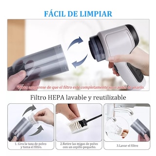 Foto 5 | Aspiradora de Mano para Coche y Hogar Eo Safe Imports Esi-4638 Blanco