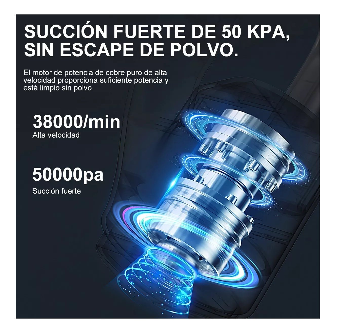 Foto 3 pulgar | Aspiradora de Mano Portátil Belug 50kpa Negro