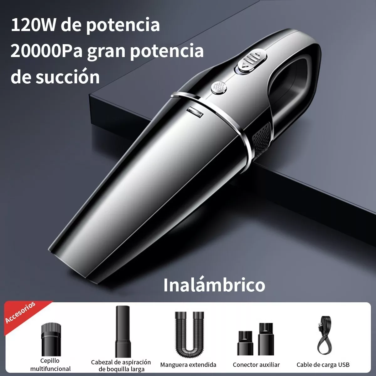 Foto 5 | Aspiradora De Mano Portátil Inalámbrica Eo Safe Imports Esi-10244 Negro