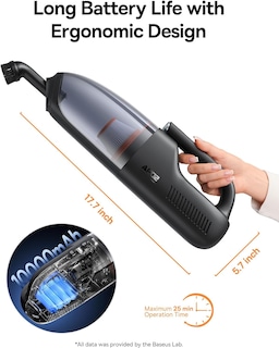 Foto 6 | Aspiradora Portátil Baseus Ap02 160w 10000mah con Luz Led - Venta Internacional