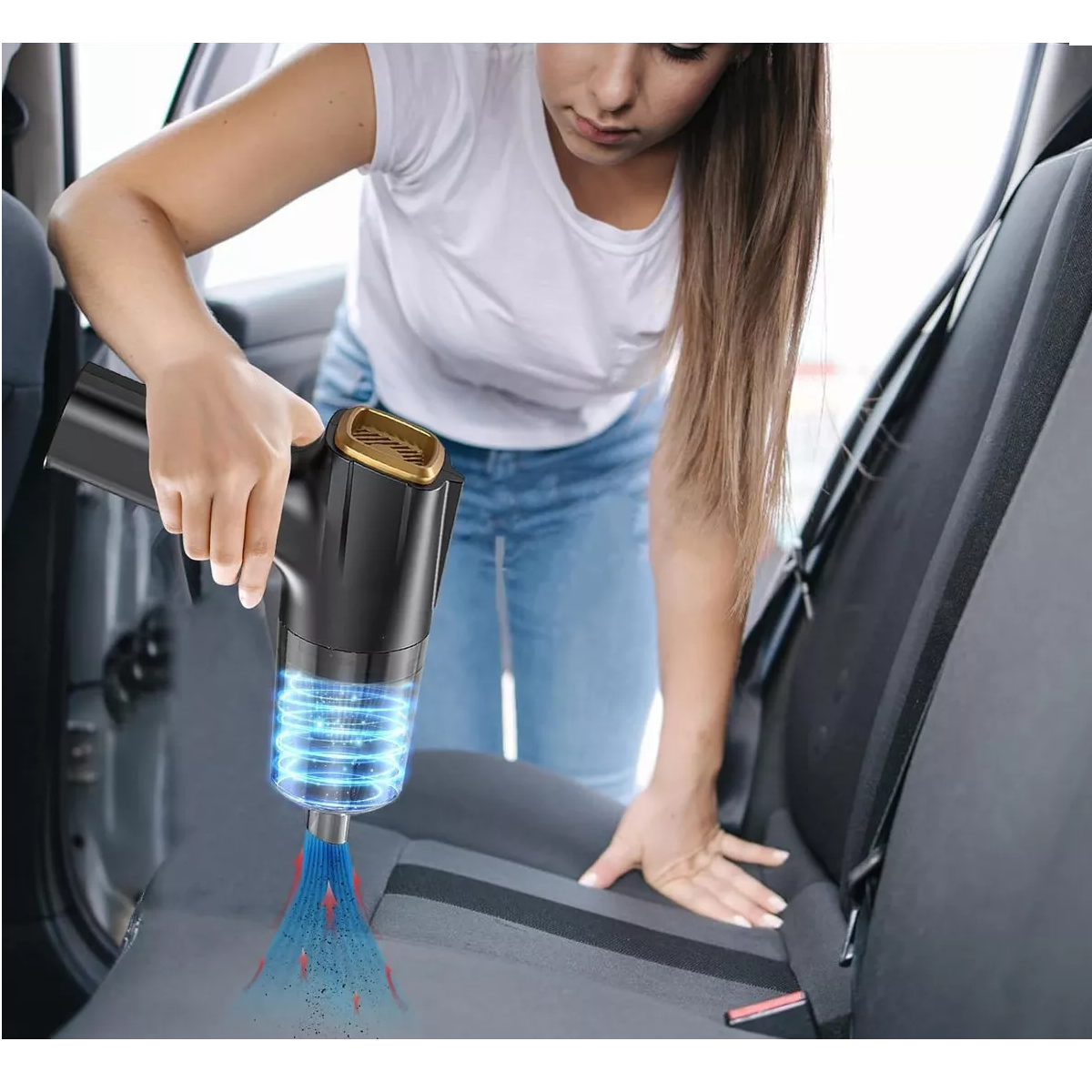 Foto 4 pulgar | Aspiradora De Mano Portátil Para Hogar Y Automóvil Eo Safe Imports Esi-17214 Gris