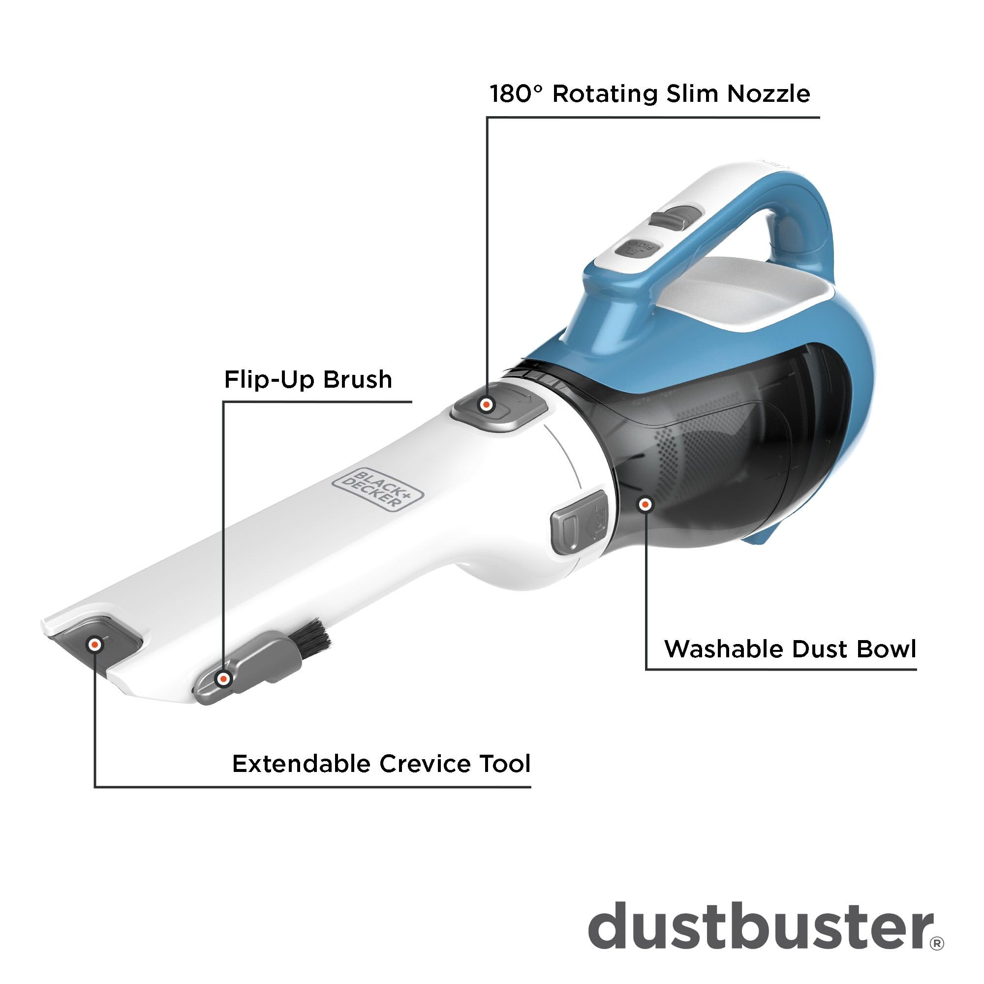 Foto 4 pulgar | Aspirador De Mano Black+decker Dustbuster Advancedclean Chv1410l - Venta Internacional.