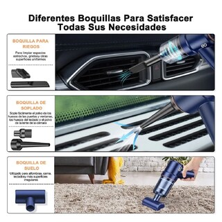 Foto 3 | Aspiradora Mini Portátil Inalámbrica Eo Safe Imports Esi-1468-1 Color Azul