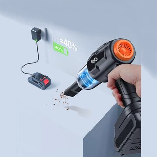 Foto 2 | Aspiradora De Mano Inalámbrica Para Automóvil, Portátil Con Succión Eo Safe Imports Esi-15118-1 Negro