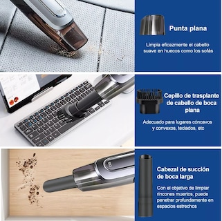 Foto 2 | Language Aspiradora De Mano Portátil Inalámbrica Para Auto Y Hogar Eo Safe Imports Esi-13621-1 Gris